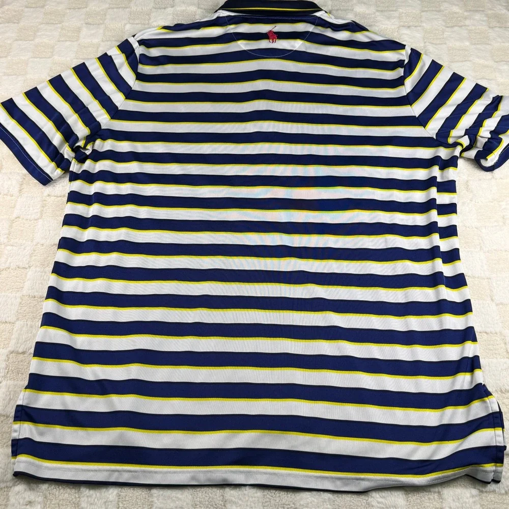Polo Ralph Lauren XXL Golf Polo Shirt Blue‎ Striped 2020 US Open Winged Foot